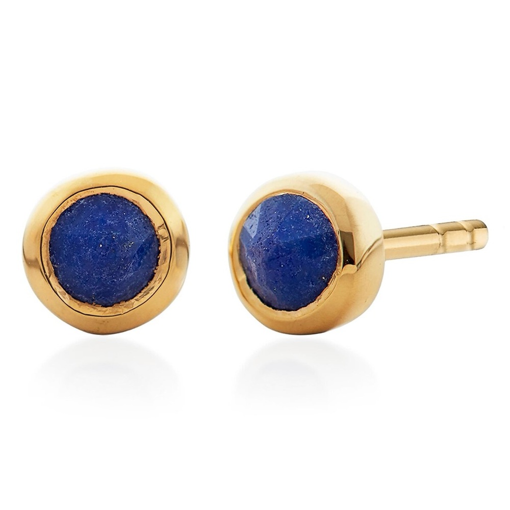 Monica Vinader Mini Gem Stud Earrings - Picture 9 of 10
